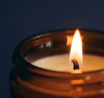 Moonlit Dreams Closeup Candle